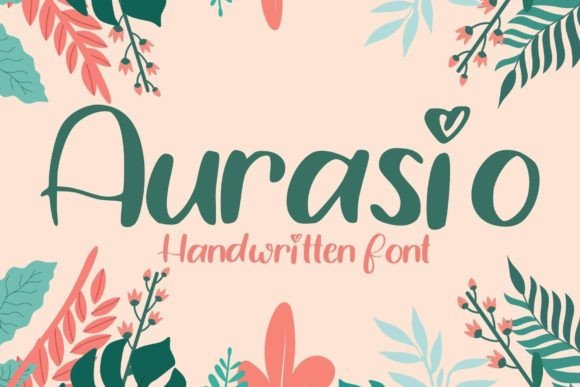 Aurasio: A Friendly Handwritten Font for Standout Logos & Headlines