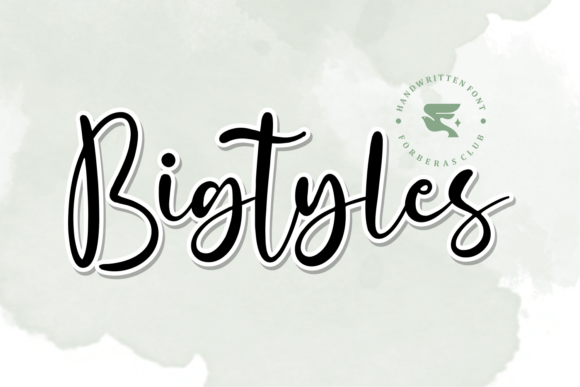 Bigtyles: A Classy Handwritten Font