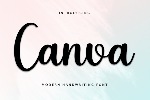 Canva: A Handwritten Script Font for Digital Branding