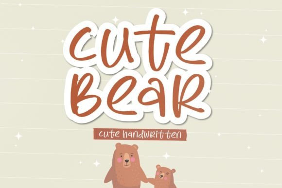 Cute Bear Font: Playful Typography for Makers