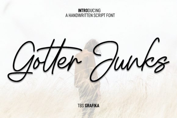 Gotter Junks: A Modern Script Font for Web Design