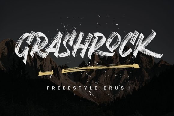 Grashrock: A Bold Script Font for Dynamic Branding