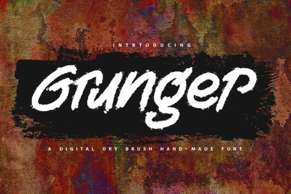 Grunger: A Bold, Handwritten Font for Creative Projects