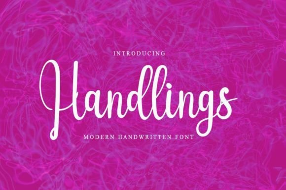 Handlings: A Delicate Script Font
