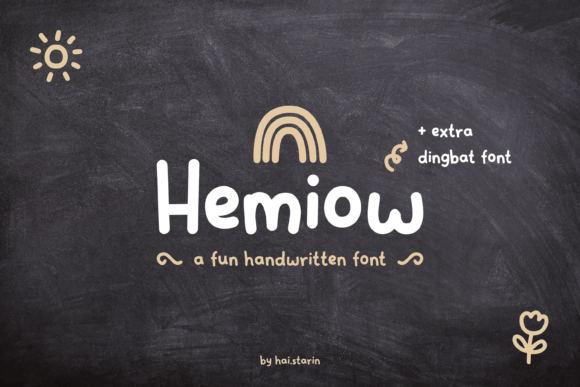 Hemiow: A Fun Handwritten Font