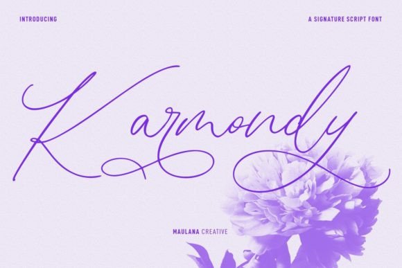 Karmondy: A Distinctive Script Font for Editorial Design