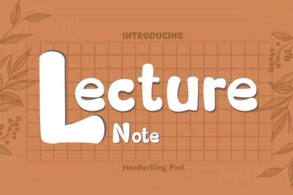 Lecture Note Handwritten Font for Crafters & Sellers