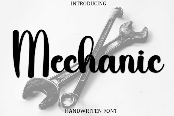 Mechanic: A Handwritten Font for Elegant Design