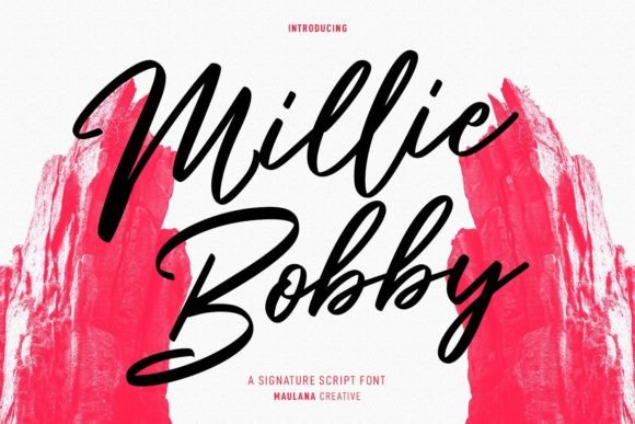 Millie Bobby Font: Elegant Script for Editorial Design