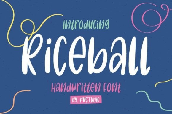 Riceball: A Script Font That Feels Like a Hand-Drawn Secret