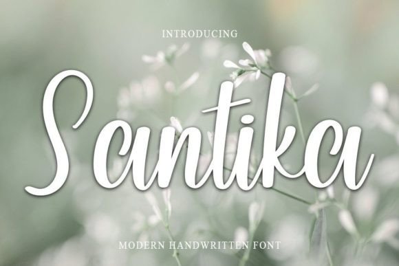 Santika: A Handwritten Font for Elegant Design
