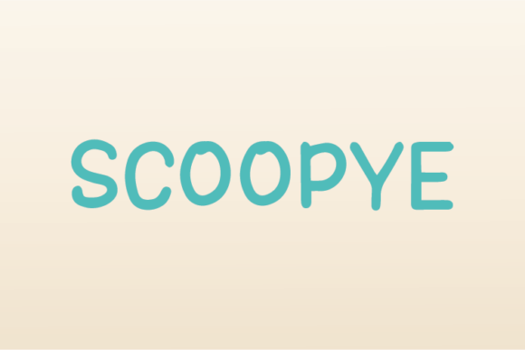Scoopye: A Handwritten Font That Makes Your Campaigns Instantly Recognizable