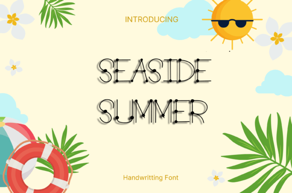 Seaside Summer: A Whimsical Handwritten Font for Makers