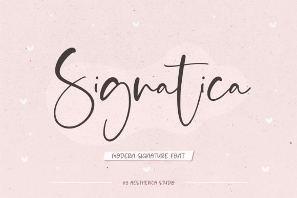 Signatica: A Handwritten Font for Editorial Elegance