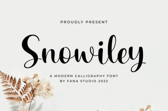 Snowiley: Elegant Script Font for Handmade Labels & Printables