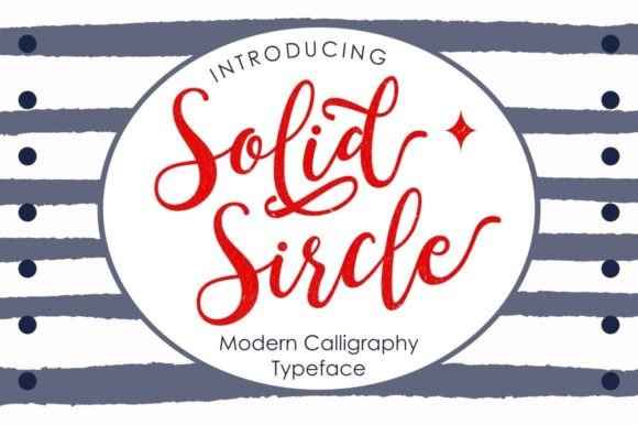 Solid Sircle Font for Creative Makers