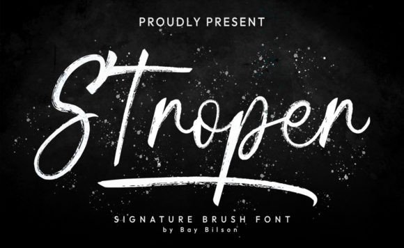 Stroper: A Brush-Style Typeface That Feels Like a Thoughtful Pause