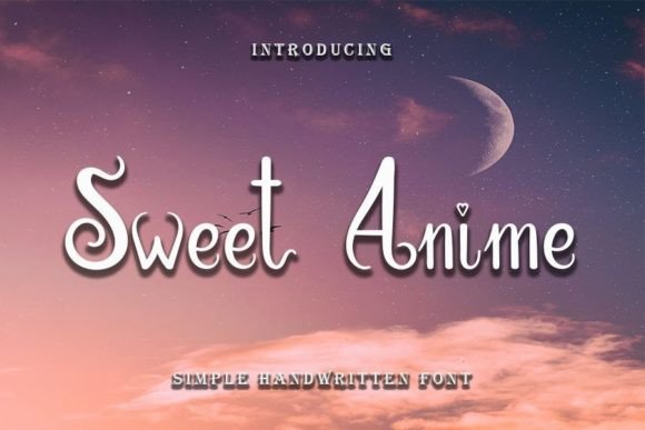 Sweet Anime Font for Web Design